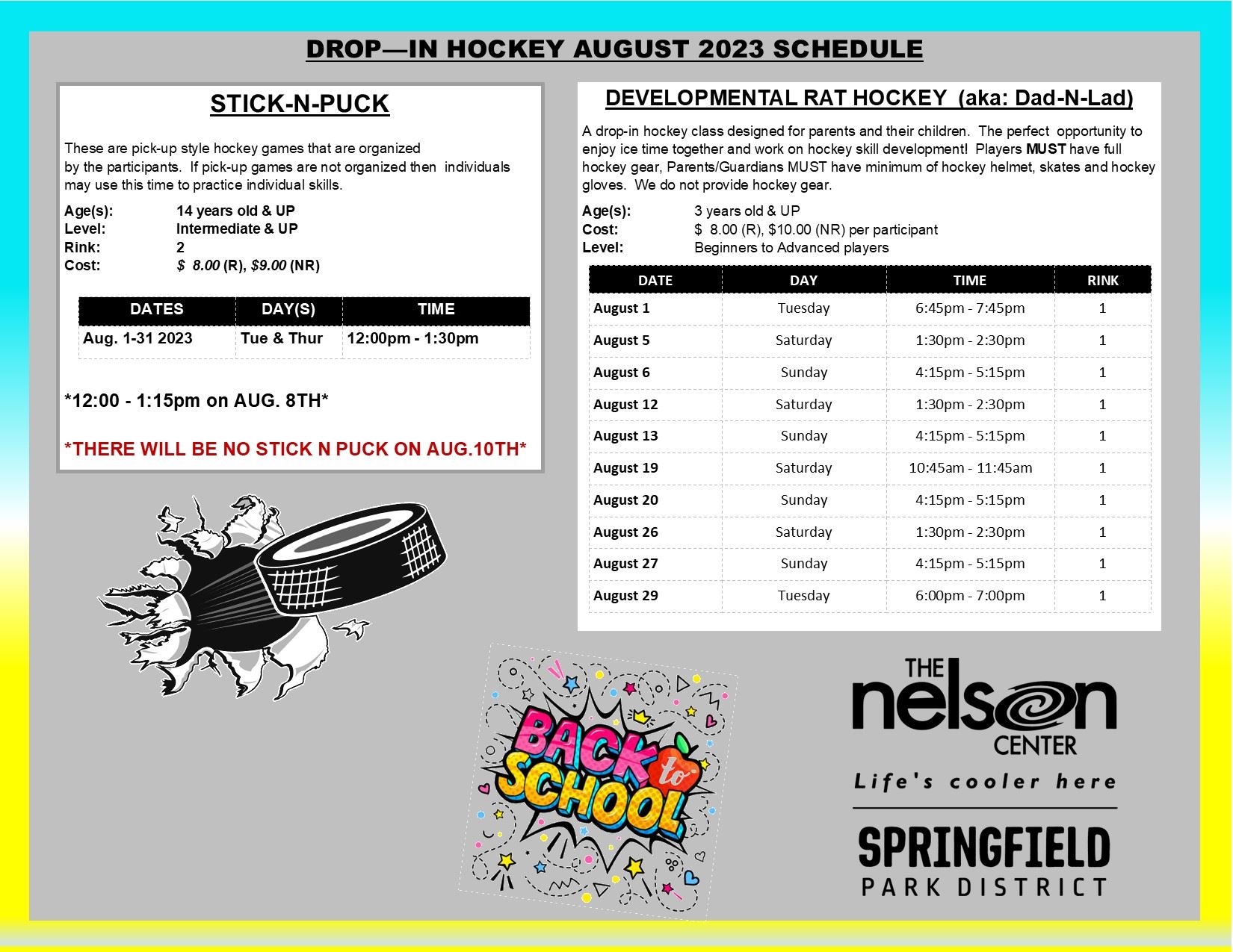 Nelson Center Ice Rink Springfield Park District